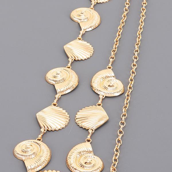 METAL SHELL CHAIN BELT