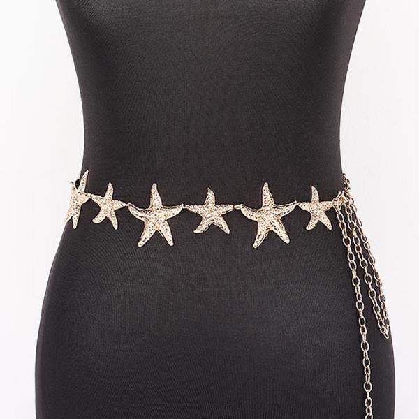 STARFISH METAL CHAIN BELT