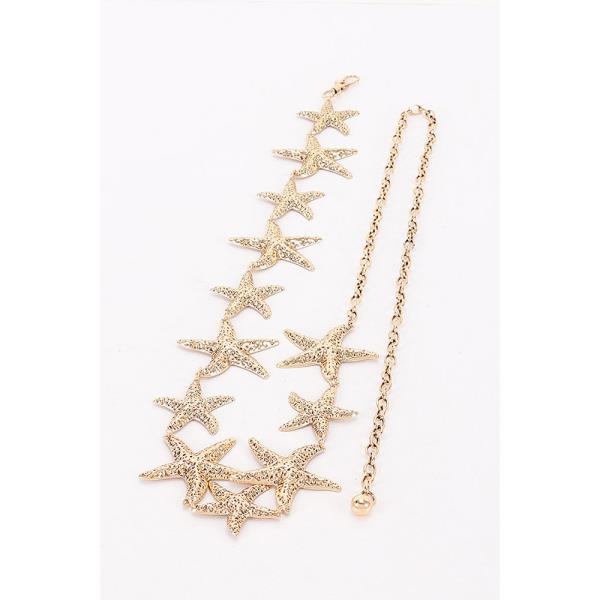 STARFISH METAL CHAIN BELT