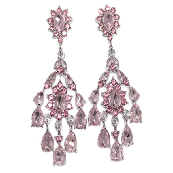 CRYSTAL STONE CHANDELIER DROP EARRING