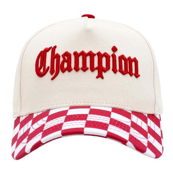 CHAMPION CHECKERED BASEBALL CAP