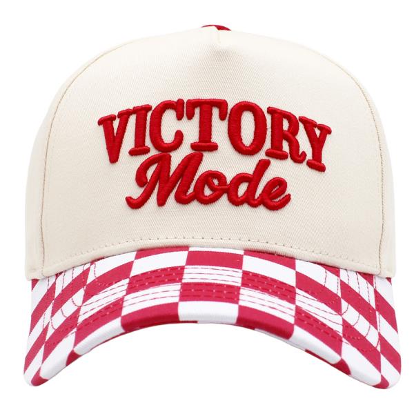 VICTORY MODE CHECKERED BASEBALL CAP
