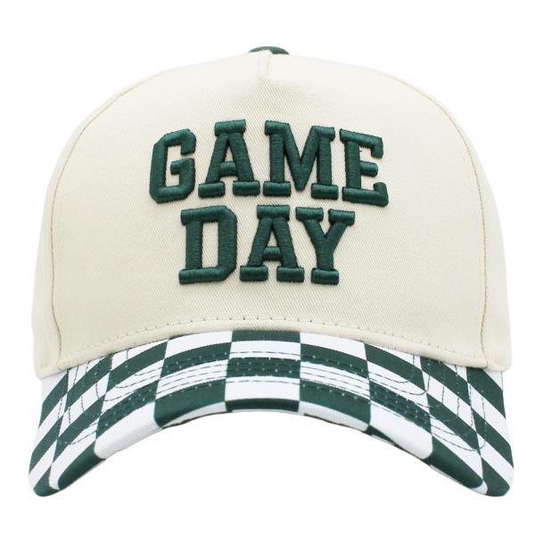 GAME DAY CHECKERED BASEBALL CAP