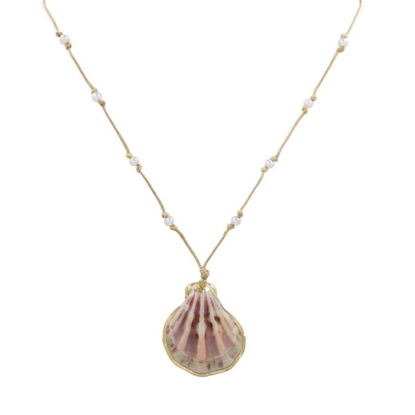 SEALIFE SHELL PENDANT NECKLACE