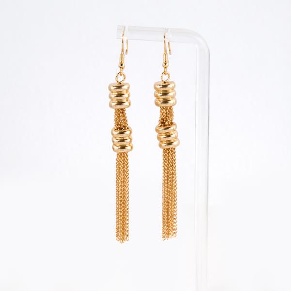 CHAIN TASSEL EARRINGS