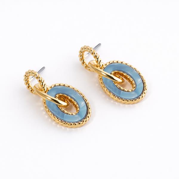 OVAL ACRYLIC EARRING