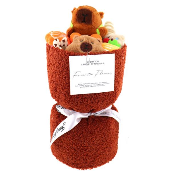 PLUSH STUFFED ANIMAL BOUQUET GIFT SET