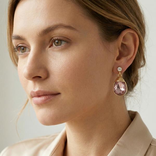 TEARDROP STONE EARRINGS