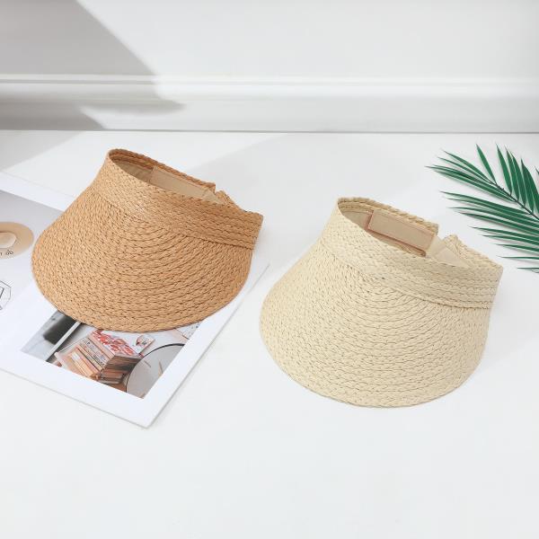 ROLLABLE STRAW SUN VISOR