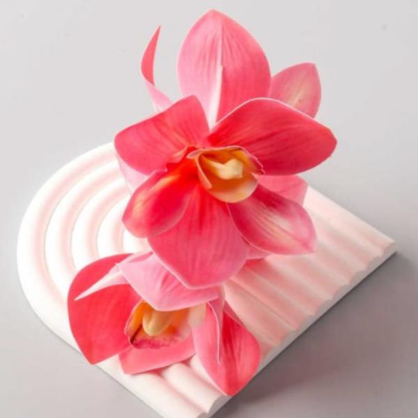 ARTIFICIAL TROPICAL LILY BUNCH CLAW CLIP