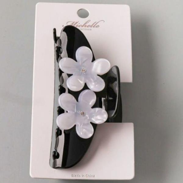 ACRYLIC DAISIES HANGER HAIR CLAW CLIP