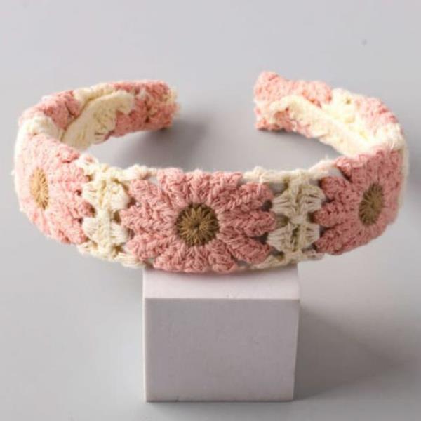 CROCHET DAISY HEADBAND