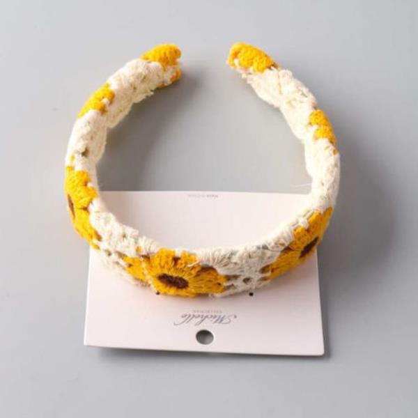 CROCHET SUNFLOWER HEADBAND