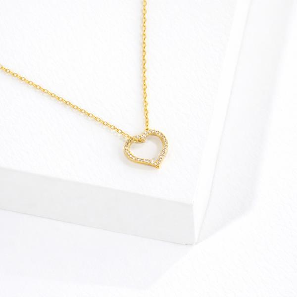 18K GOLD DIPPED ALWAYS YOU HEART PENDANT NECKLACE