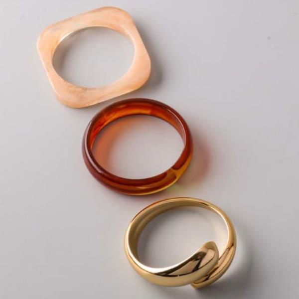 MARBLE MIX WRAP BANGLE BRACELETS