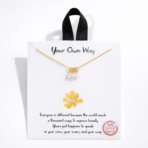 18K GOLD DIPPED YOUR OWN WAY NECKLACE