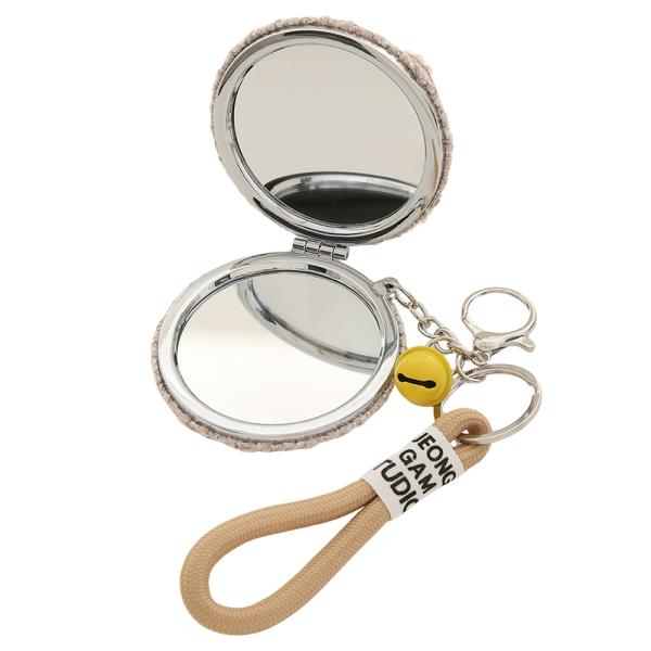 CUTE DECORATIVE BEAR WRISTLET MIRROR BAG CHARM KEYCHAIN