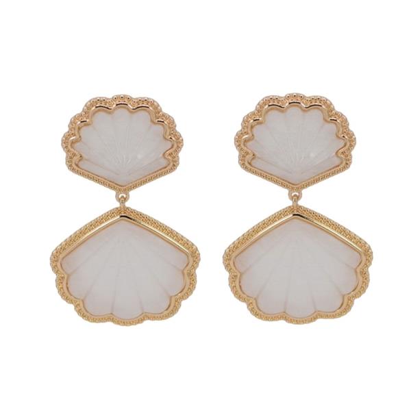 DOUBLE SHELL EARRINGS