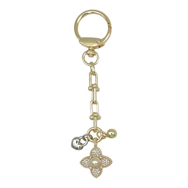 CZ PAVE CLOVER BAG CHARM