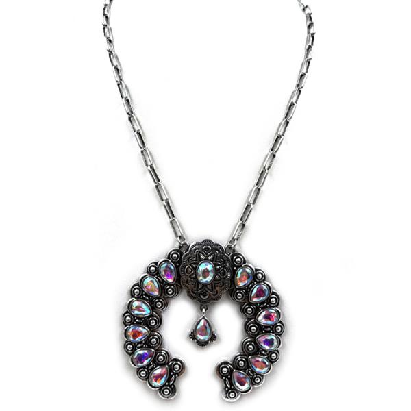 WESTERN NAJA RHINESTONE LAYERED NECKLACE