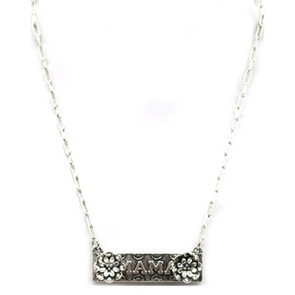 WESTERN MAMA FLOWER BAR NECKLACE