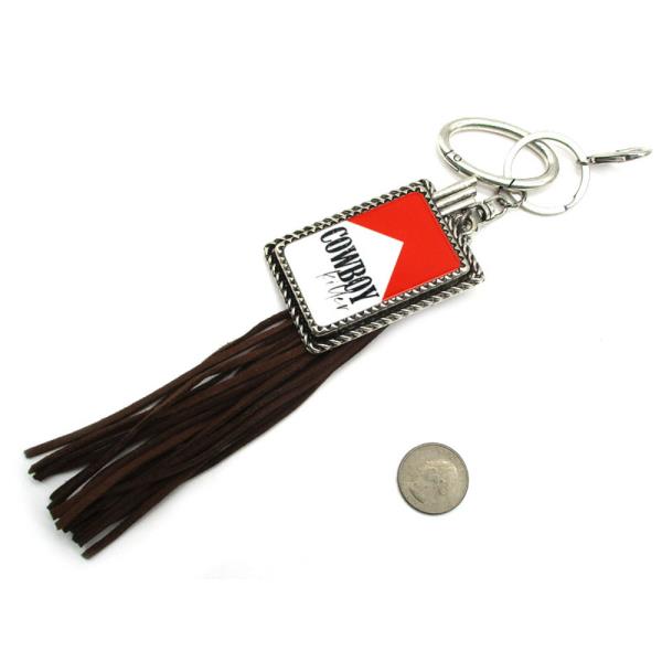 WESTERN COWBOY KILLER CIGARETTE WITH TASSEL KEY CHAIN