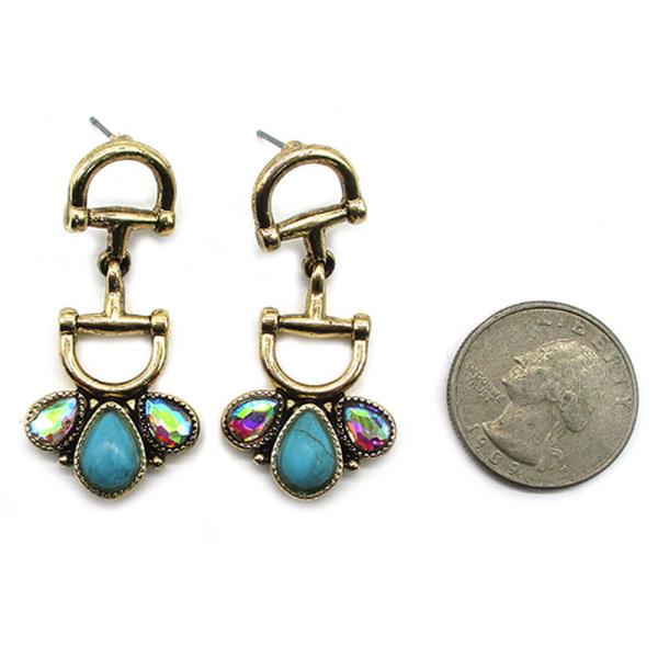 WESTERN SNAFFLE BIT  EARRING