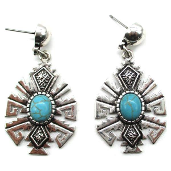 AZTEC DANGLE EARRING