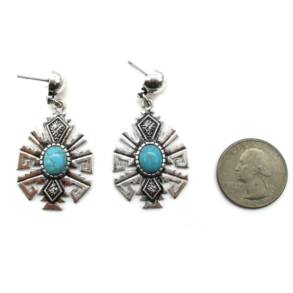 AZTEC DANGLE EARRING