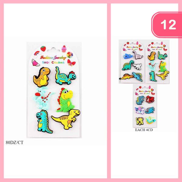 DINO SHOE CHARMS (12 UNITS)
