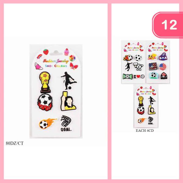 SOCCER SHOE CHARMS (12 UNITS)