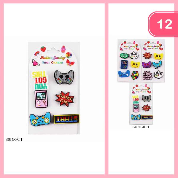VIDEO GAME SHOE CHARM (12 UNITS)