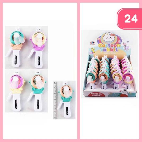 CARTOON RABBIT HAND FAN (24 UNITS)