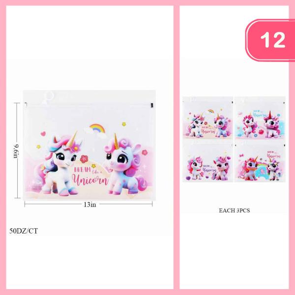 UNICORN PENCIL POUCH (12 UNITS)