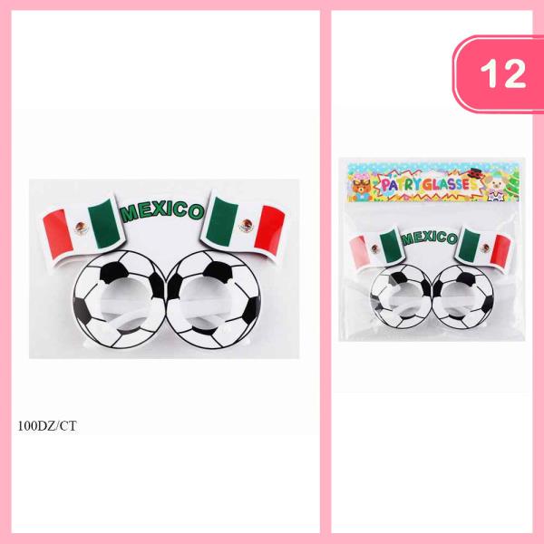 MEXICO SOCCER GLASSES (12 UNITS)