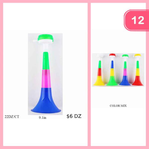 COLORFUL TRUMPET (12 UNITS)