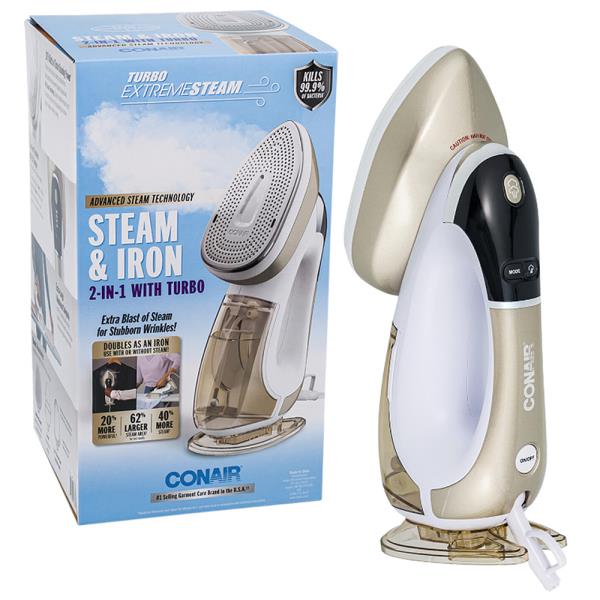 CONAIR EXTREMESTEAM 2IN1 HANDHELD STEAMER AND IRON
