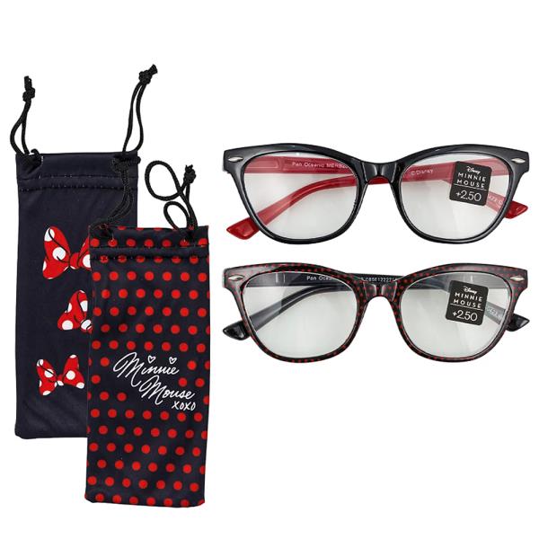 2PC DISNEY MINNIE MOUSE READING GLASSES AND CASE SET