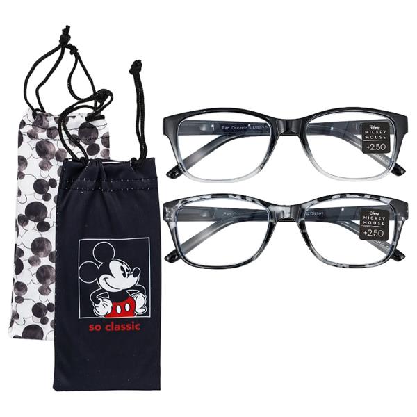 2PC DISNEY MICKEY MOUSE READING GLASSES AND CASE SET