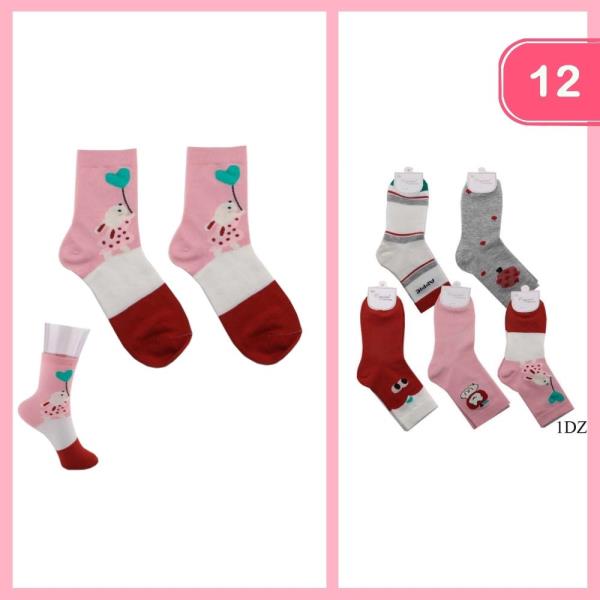 CUTE APPLE SOCKS (12 UNITS)