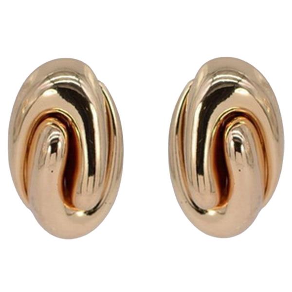 METAL KNOT POST EARRING