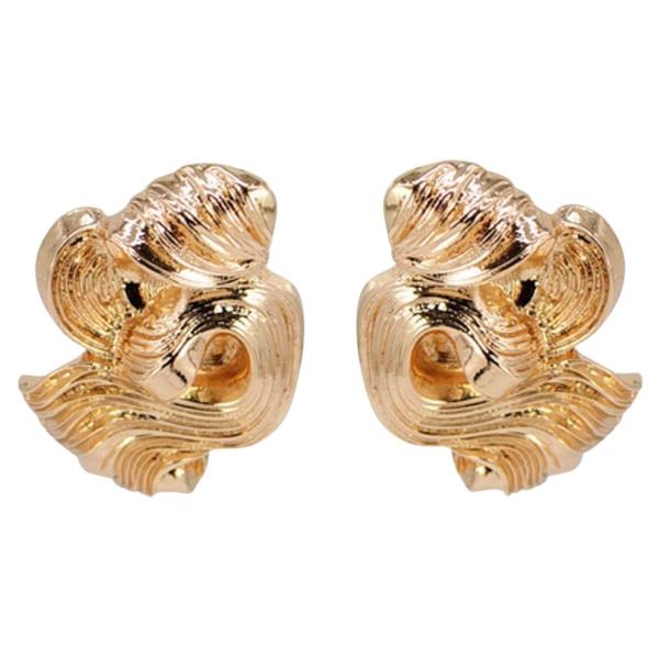 WRINKLED WAVE EARRING