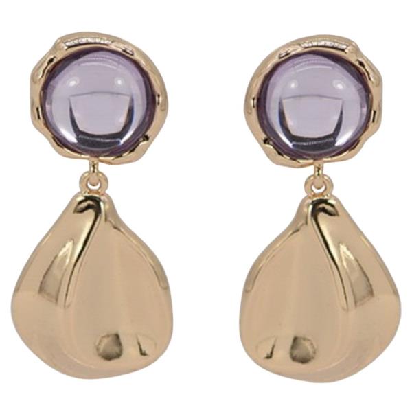 RESIN COLOR DANGLE EARRINGS