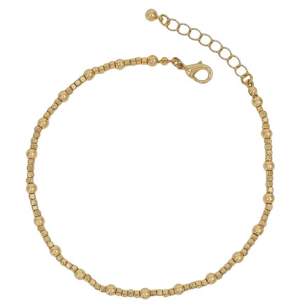 4MM CCB 2MM SQUARE METAL ANKLET