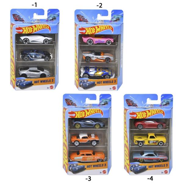 HOT WHEELS 3PC DIE CAST VEHICLES SET
