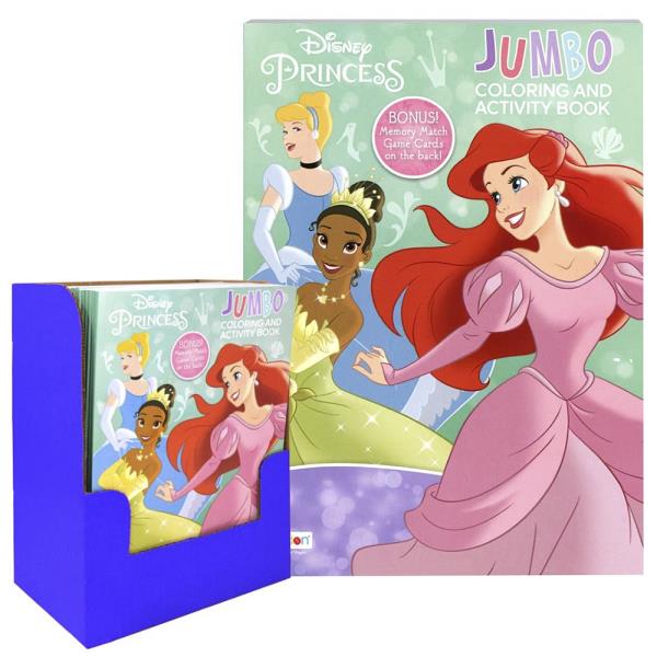 DISNEY PRINCESS JUMBO COLORING AND ACTIVITY BOOK