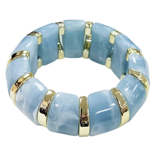 MARBELD NUGGET STRETCH BRACELET