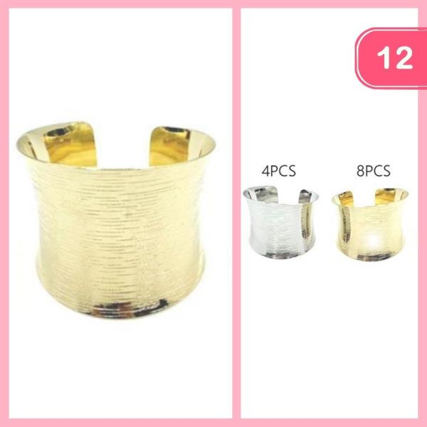 METAL CUFF BRACELET (12 UNITS)