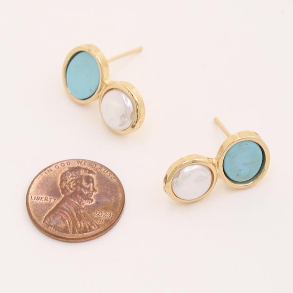 DOUBLE ROUND DESIGN EARRING