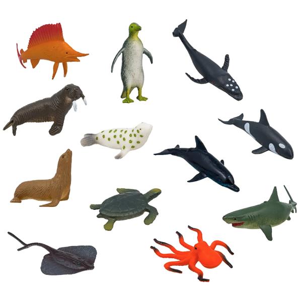 BOXED BY THE DOZEN SEA CREATURES TOY FIGURE SET